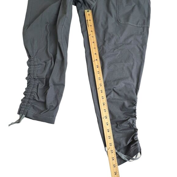 The North Face Womens Gray High Rise Ruched Ankle Athletic Pants Large - Picture 5 of 8